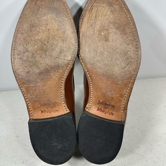 Johnson & Murphy Aristocrat All Leather 8,5 Slipon Made In The USA